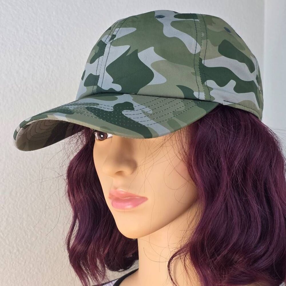 🩵NWT Gaiam Green Classic Camouflage Fitness Hat One Size - Picture 2 of 15